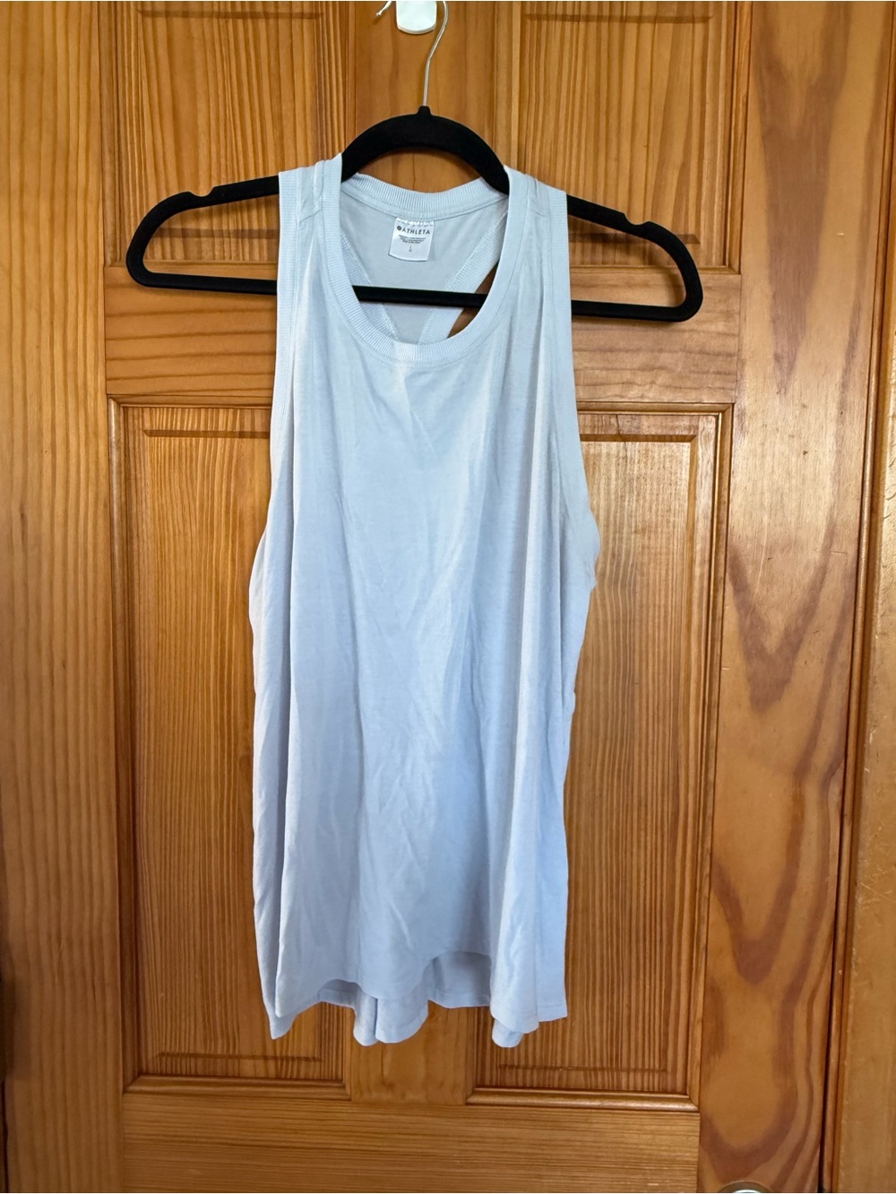 Athleta Light Blue Scoop Neck Tank Top